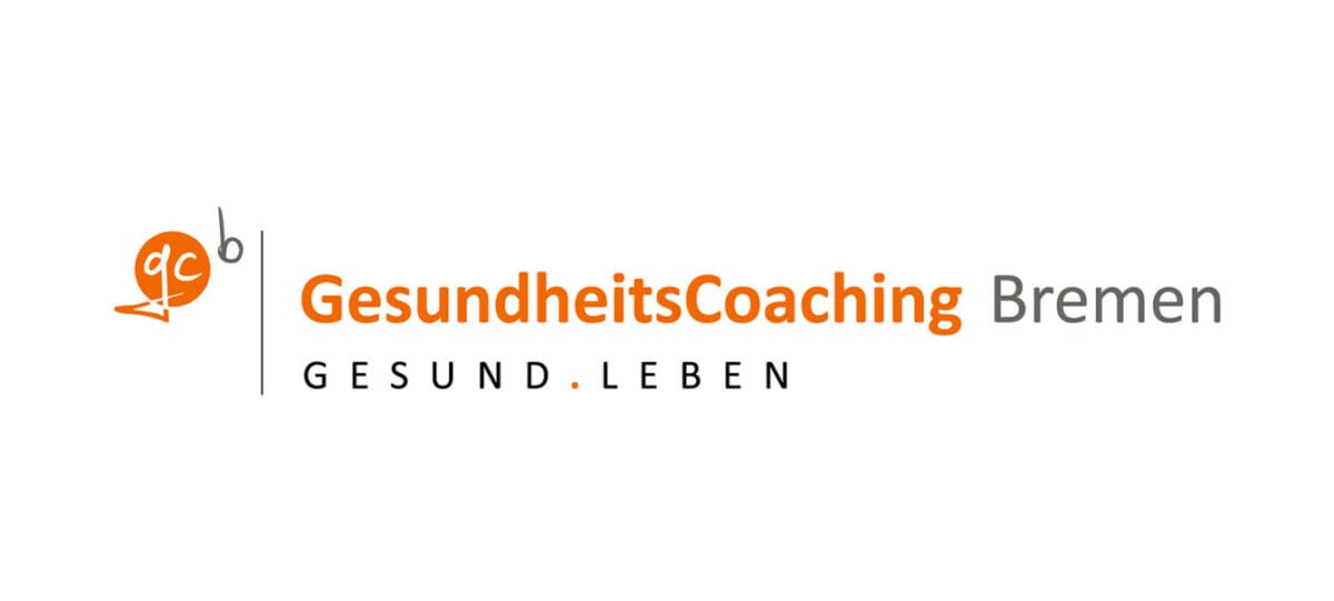 Logo von GesundheitsCoaching Bremen mit dem Slogan "GESUND.LEBEN", das die Kernwerte der Gesundheitsförderung und des Wohlbefindens vermittelt.