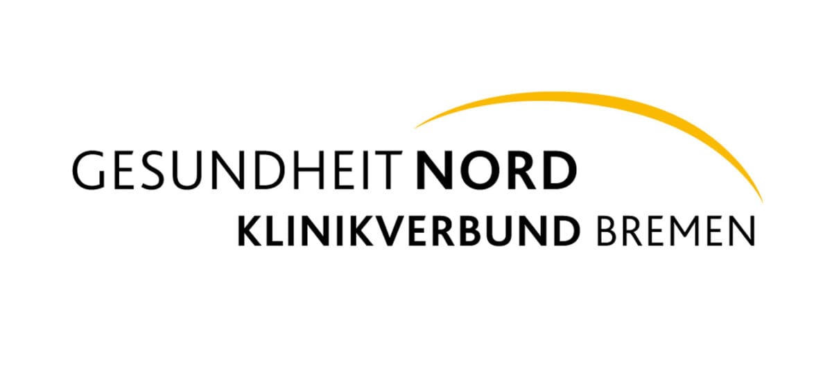 Logo des Klinikverbunds Gesundheit Nord in Bremen, das die Gesundheitsversorgung und medizinische Dienstleistungen in der Region repräsentiert.