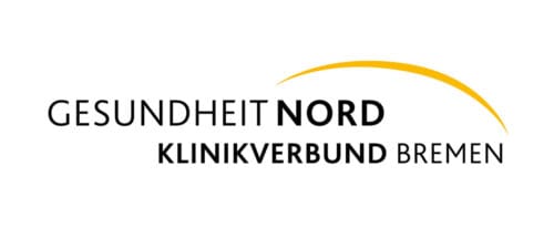 Logo des Klinikverbunds Gesundheit Nord in Bremen, das die Gesundheitsversorgung und medizinische Dienstleistungen in der Region repräsentiert.