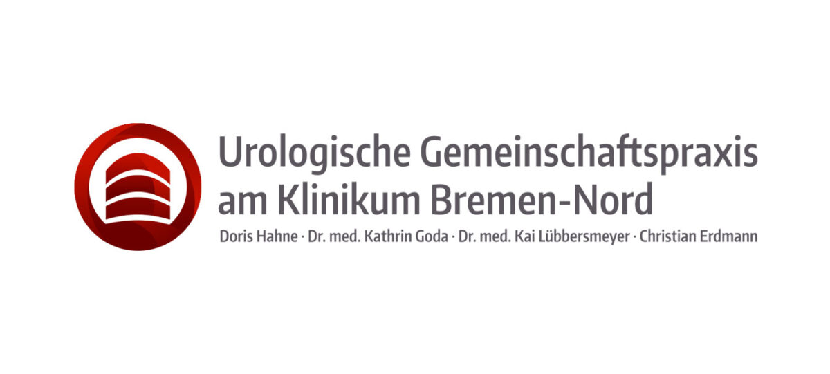 Logo der urologischen Gemeinschaftspraxis am Klinikum Bremen-Nord, bestehend aus Dr. Doris Hahne, Dr. Kathrin Goda, Dr. Kai Lübbersmeyer und Christian Erdmann.