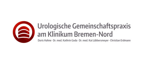 Logo der urologischen Gemeinschaftspraxis am Klinikum Bremen-Nord, bestehend aus Dr. Doris Hahne, Dr. Kathrin Goda, Dr. Kai Lübbersmeyer und Christian Erdmann.